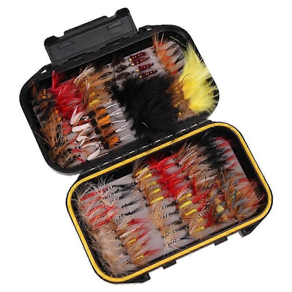 40/72/100/120 stk Fluestang Fiske Agnsfisk Kunstig Insekt Agnsfisk Tørr Fluestang Fiske Agnsfisk 120 Pcs