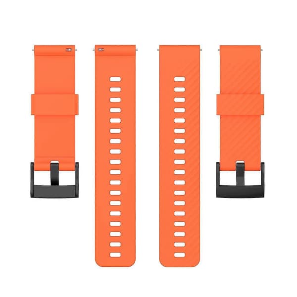Til Suunto 7 ensfarvet silikone urrem Orange