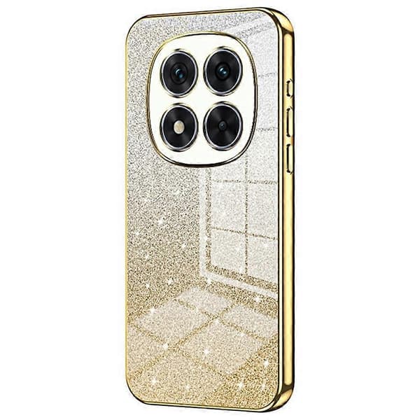 Elektroplettert Gradient Glitter TPU-telefondeksel til Xiaomi Redmi Note 14 Pro 5G - Gull Multicolor Gold