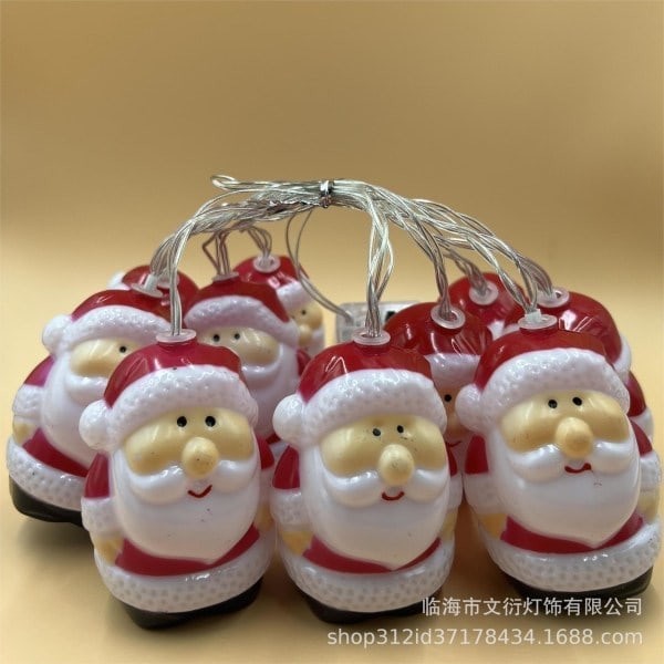 1 stk 1,5 m Lyslenke Juledekorasjon Julenisseform Gave Nattlys Lyslenke Uten Batterier For Stue Santa Claus