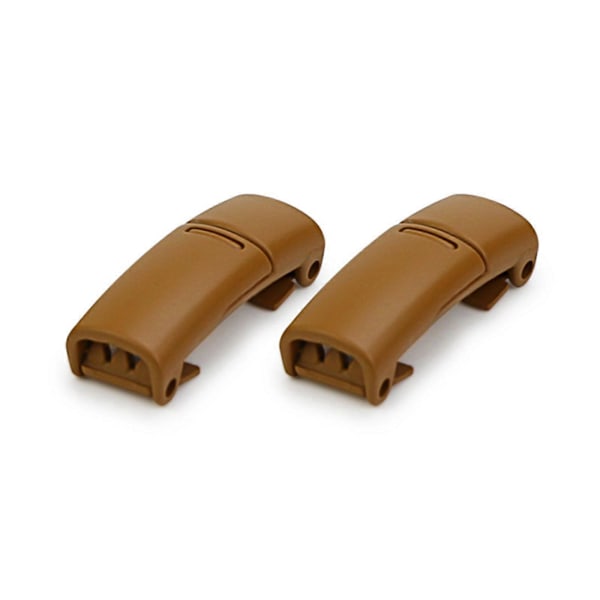 2 stk Lazy Magnetiske Metal Snorspænder Snøreløse Snorspænder Knapper Børn Voksne - SNNGV Brown