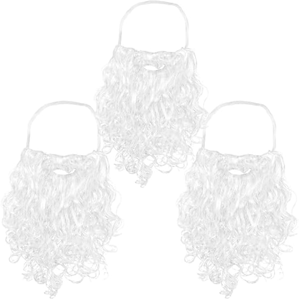 Santa Hats Santa Beard and Santa Wig Christmas Decorations for Adults Family Party Gifts Fancy Novelty Costume