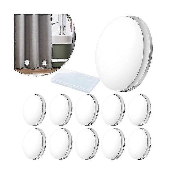10 st Magnetiska Gardiner Vikter Draperier Vikter Magnet Duschdraperi Vikter Botten För Duk Gardiner, vit PK