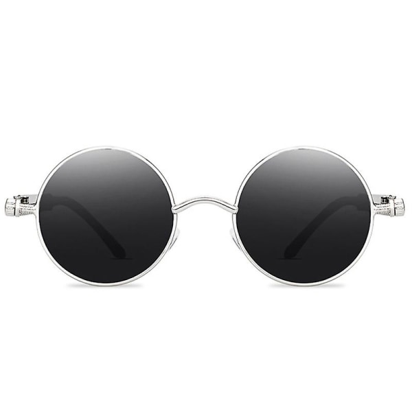 European and American trend black frame gray sunglasses