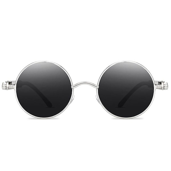 Europeisk och amerikansk trend svart båge grå solglasögon