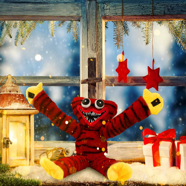 Plush-lelut, Peliajan Syntymäpäivälahjat, Kauhu Plush-lelu Halloween, Pehmeä Täytetty Plush-nukke Tytöille ja Pojille Red