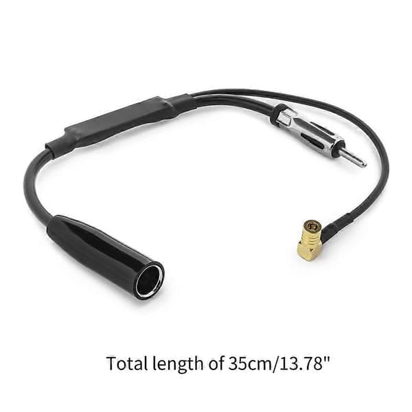 Oppgradert DAB Bilantenne Splitter SMB Adapter DIN-Plugg Bilradio DAB+ Antenne