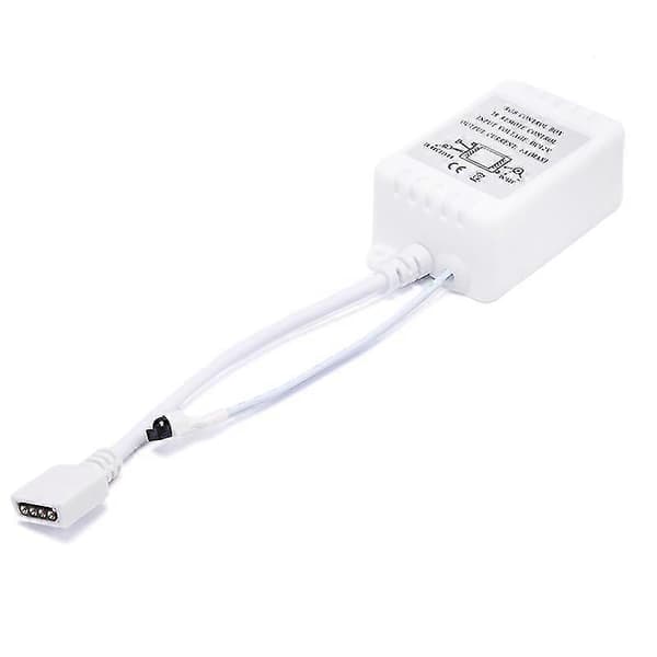LED RGB-kontroller 24-knapps IR-fjärrkontroll DC12V Dimmer Kontrollbox för LED-strip