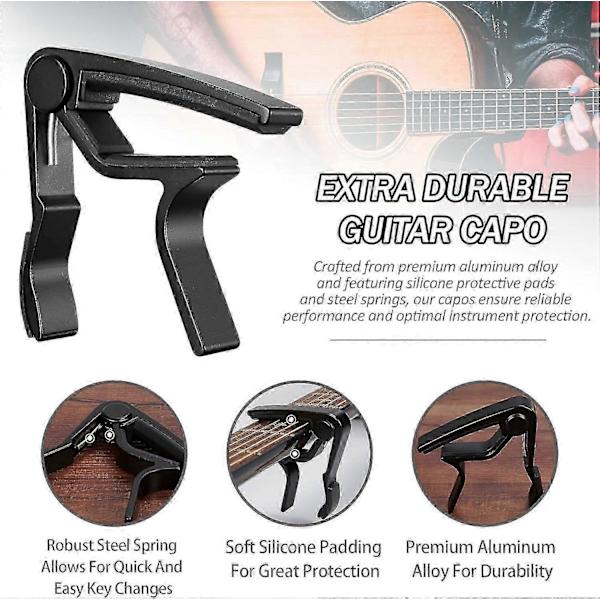 Gitarr för akustisk elgitarr (8-pack svart)