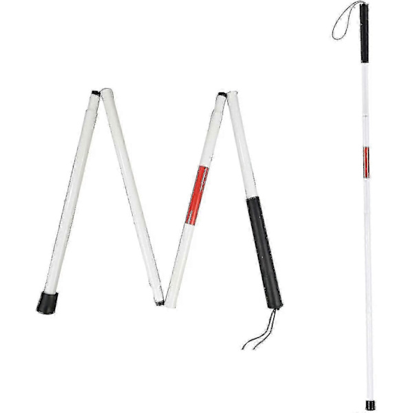 Blindestok, hvid stok, vandrestok til blinde, foldbar blindestok