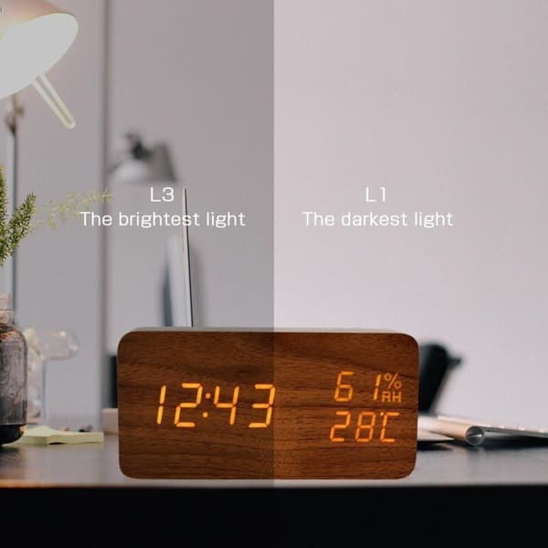 Digital vekkerklokke, LED digital klokke med timerfunksjon