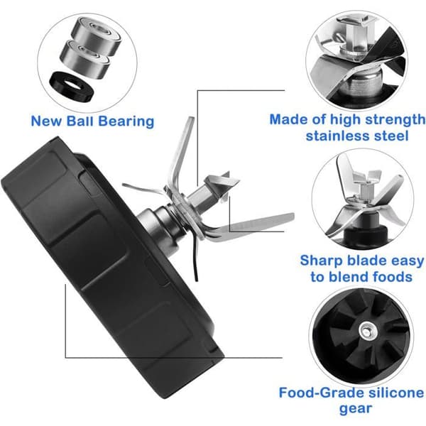 Udskiftnings 7-flange klinge - Rustfrit stål - Til Ninja Blender BN800EU BN750EU BL480
