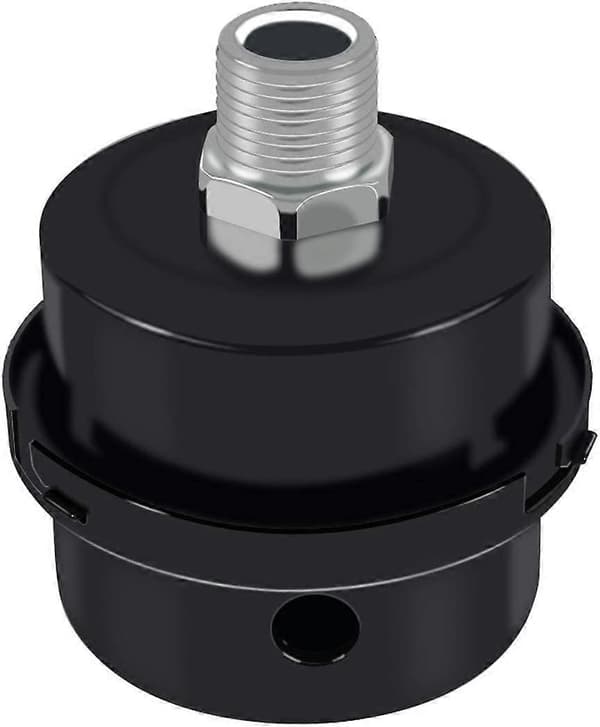 Luftkompressor lyddemper, metall lyddemper sugefilter lyddemper luftkompressor filter reservedeler, luftkompressor lyddemper tilbehør