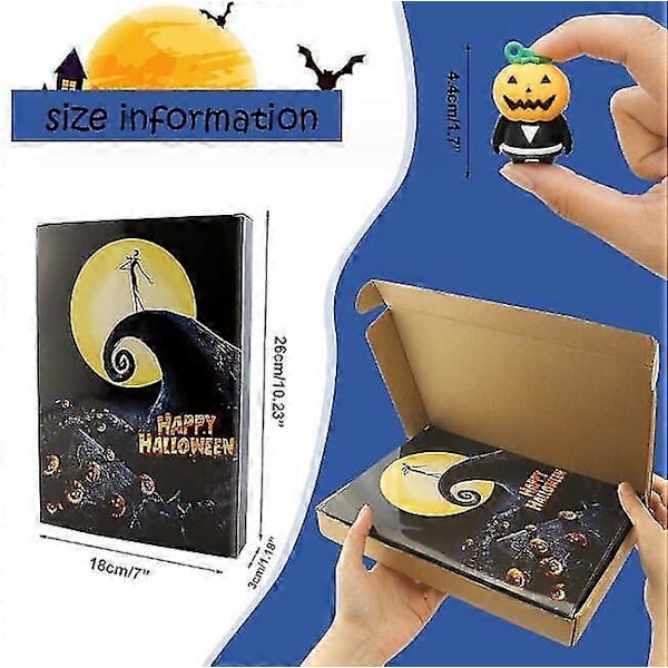 2025 24 stk. Halloween Adventsnedtelling Blind Box Style 2