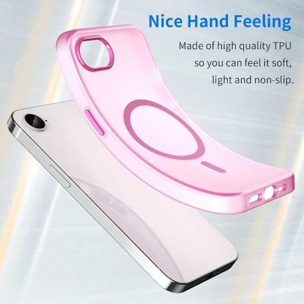 iPhone 16e Deksel MagSafe Slim Matt Rosa