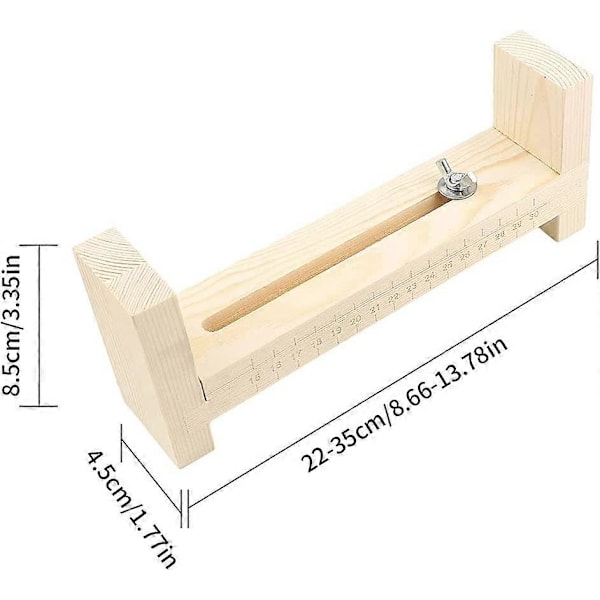 Trä Jig Armbandsmakare Justerbar Gör-det-själv Armband Rep Knutvävare Flätade Fixeringsverktyg.