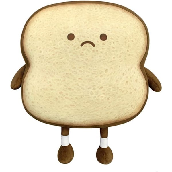 Toastkudde Rolig Mat Plysch Leksak Kuddar Små Söta Stoppade Plysch Toast Soffa Kudde (Toast, Brun)