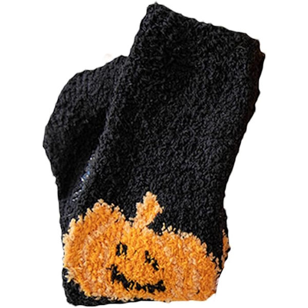 Fuzzy Sokker til Kvinder og Mænd - Bløde, Hyggelige, Vintervarme, Superbløde, Slippersokker med Grip, Hjemmesokker til Halloween