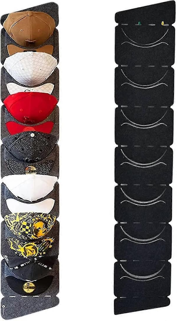 Basebollkeps Display Rack, Dörr Bakvägg Non-woven Stor Hängande Hatt Förvaringsväska Single Row