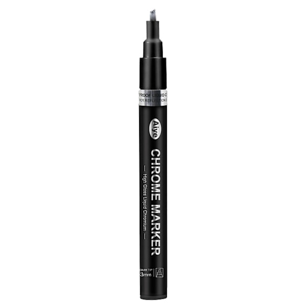 Vandtæt Marker Pen med Høj Glans DIY Tilbehør Flydende Krom Maling Pen til Model Silver B