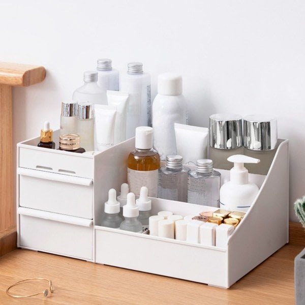 Makeup Organizer Skrivebordsorganisator White