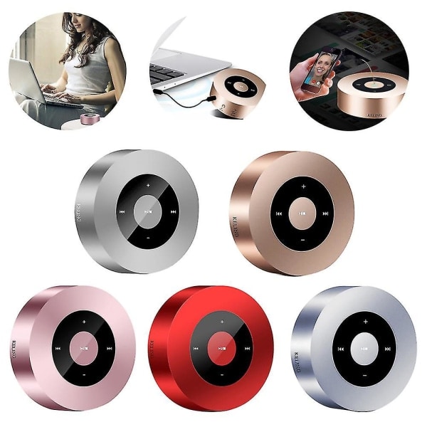 Bluetooth-högtalare Bärbar Trådlös Bluetooth-högtalare Rose Gold