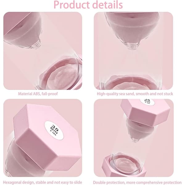 Timglas, Sandtimer, Timglas Barn Timglas Timer Timglas Set Färgglad Sandklocka Kökstimer Pink 30 min