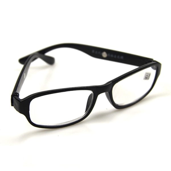 Læsebriller +4,5 +5,0 +5,5 +6,0 Grader Optiske Linser Briller Øjenbryn Nye Black 500