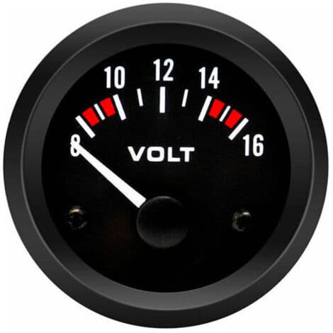 Voltmeter Volt Måler BX100007 52mm/2in Voltmeter Måler (8-16V) bil voltmeter måler + universel 12v voltmeter