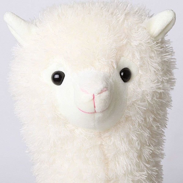 Alpaca plyschleksak, Lama gosedjur stor 28 cm docka plysch kramkudde mjuk fluffig kudde super Kawaii present till födelsedagsflickor och älskare tvättbar