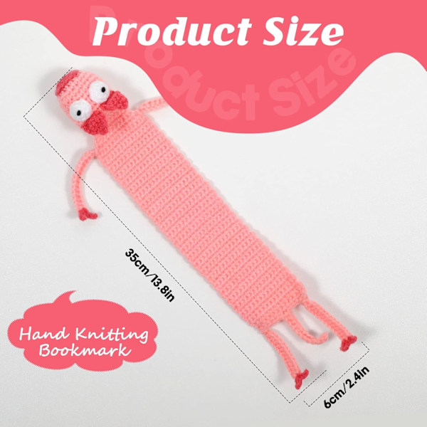 Virkade bokmärken Födelsedagspresenter Lärare Julgåvor för kvinnor Julstrumpa Fyllmedel Mors dag Alla hjärtans dag Lärarapprecieringspresenter Piglet