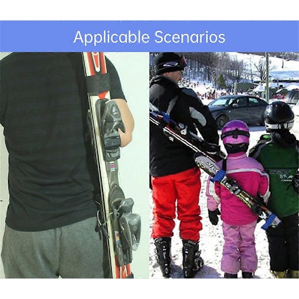 Skimate Skistroppe, Skistroppe til Transport, Skibærerrem, Skisel red