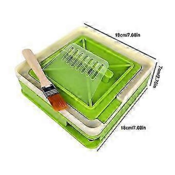 Kapselplate 100 hull 00# oppgradert versjon Kapsel fylleplate batch fyllingskapsel fylleenhet Light green