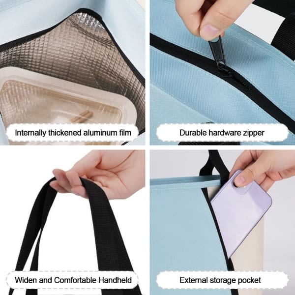 Eristetty lounaslaukku black
