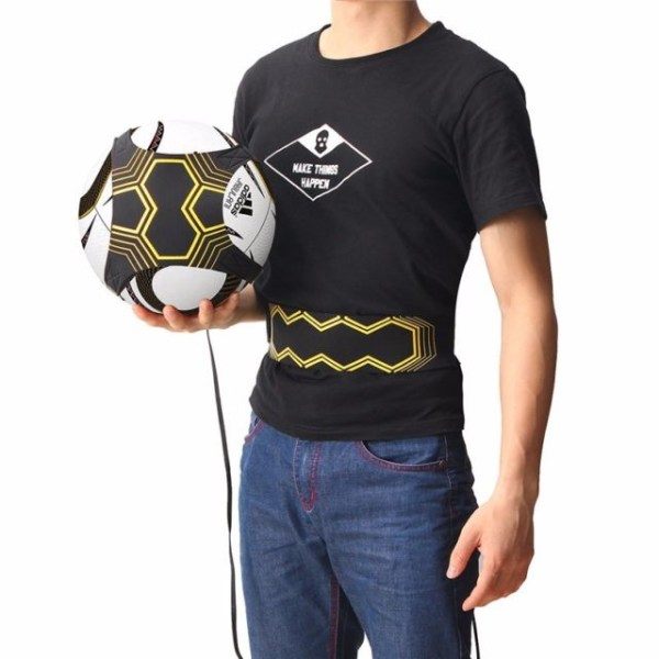 Elastisk träningsband för fotboll Gul/Svart