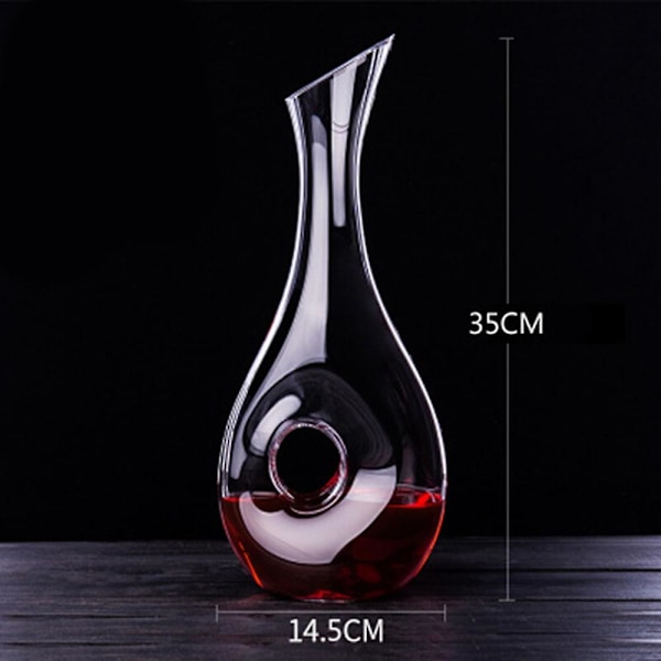 Vindekanter Design Snegleformet Dekanter Rødvin Karaffel Blyfri Glas Dekanter Superior Vin A