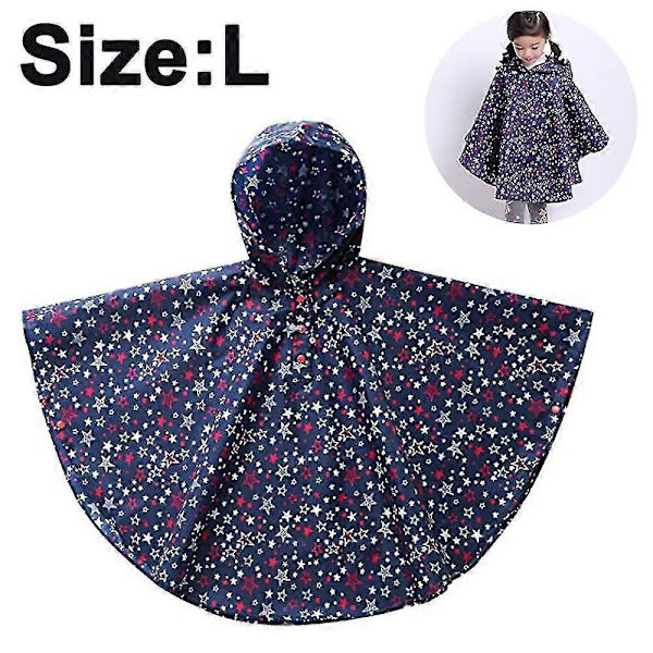 Lättviktig Regnponcho Jacka Regnkappa för Barn