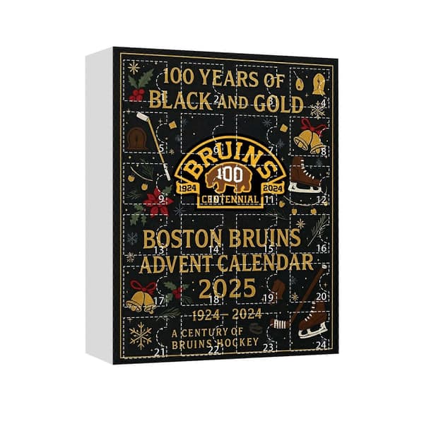 100 års sort og guld Boston Bruins julekalender 2025