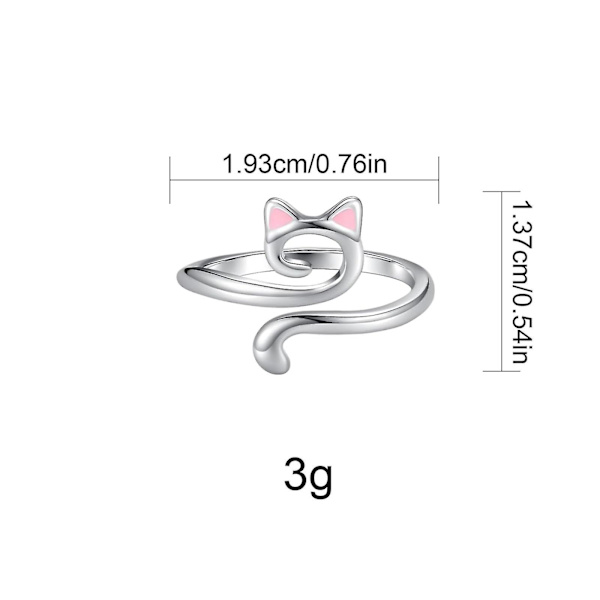 3 st Stickade Ringar för Virkning Justerbara Virkningsring för Finger Kattulltråd Guide Ring Stickning Virkning Tillbehör med Ask för Kvinnor, 50% O