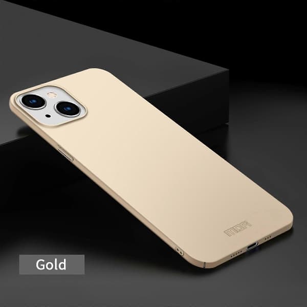 Mofi Frosted PC Ultratynt Hardt Deksel til iPhone 15 Pro Gold