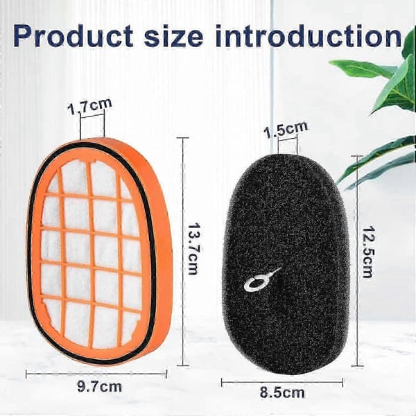 6-pakning vakuumfiltre kompatible med Philips SpeedPro Max Aqua-serien