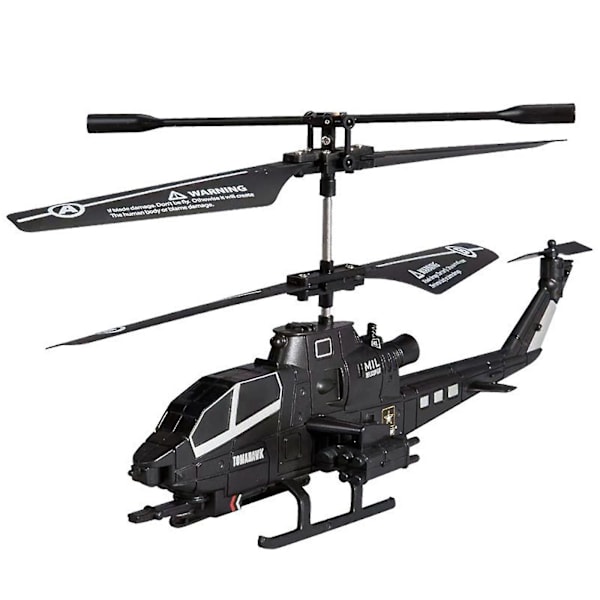 Ny Fjärrstyrd Helikopter, 3.5 Kanaler Rc Drone Helikopter Med Led-Ljus Natt Black