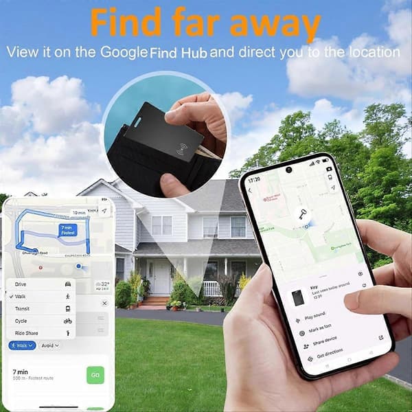Lommebokfinner for Android, oppladbar Bluetooth-gjenstandslokalisator