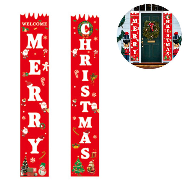 Merry Christmas Banners,for Home Wall Door Party Decor