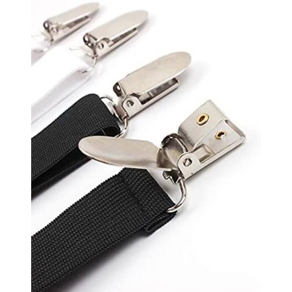 3 Klips Sengestøtte Sengelinned Fastgørere Madrasbetræk Klips Heavy Duty Sengelinned Elastiske Remme Justerbare 4 STK White 3 Clips