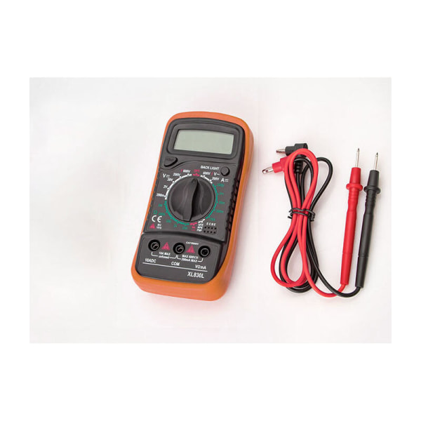 LCD digital multimeter, högkvalitativ voltmeter Amperemeter ohmmeter, bärbar digital elektrisk testare Mät spänning Strömkontinuitet