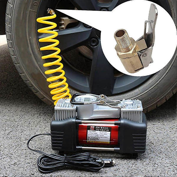Mässing Luftchuck Snabbkoppling Däckpumpkoppling - 1/4\" NPT Bil Lastbil Cykel Luftkompressoradapter 2pcs