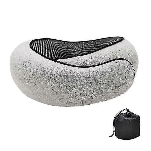 Rese Nackkudde U-formad Memory Foam Nackkuddar Massage Nackkudde Sovande Flygplanskudde Cervikal Hälsovårdskudde pale grey