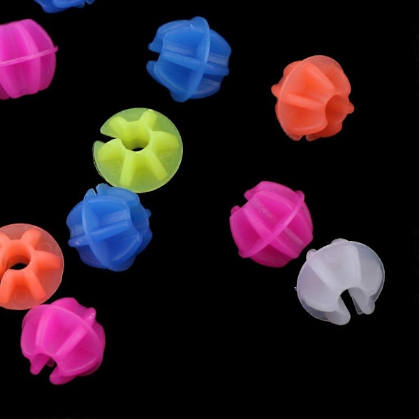 2x Färgglada Plast Clip Barn Cykel Hjul Ekrar Pärlor Dekoration