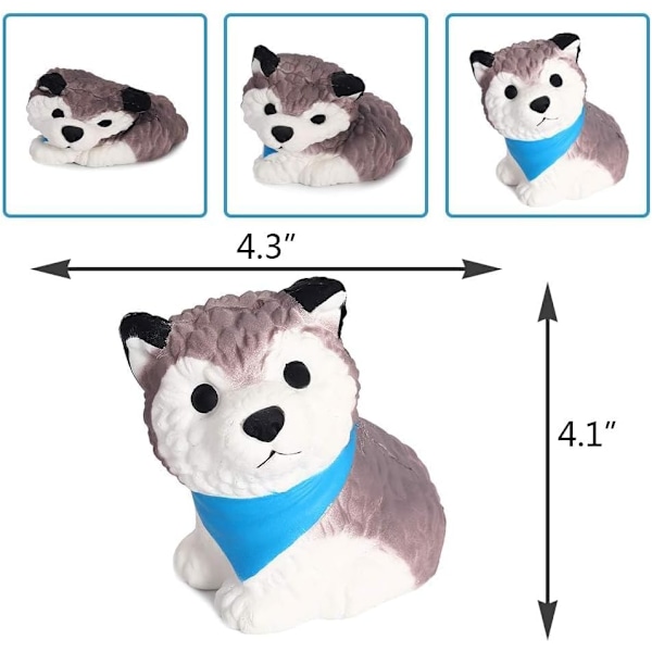 Squishies Hund Squishy Doftande Klämsaker Stressavlastning Squishies Långsamt Stigande Djurleksak Kawaii Mjuk Presentkollektion Färg Slumpmässig